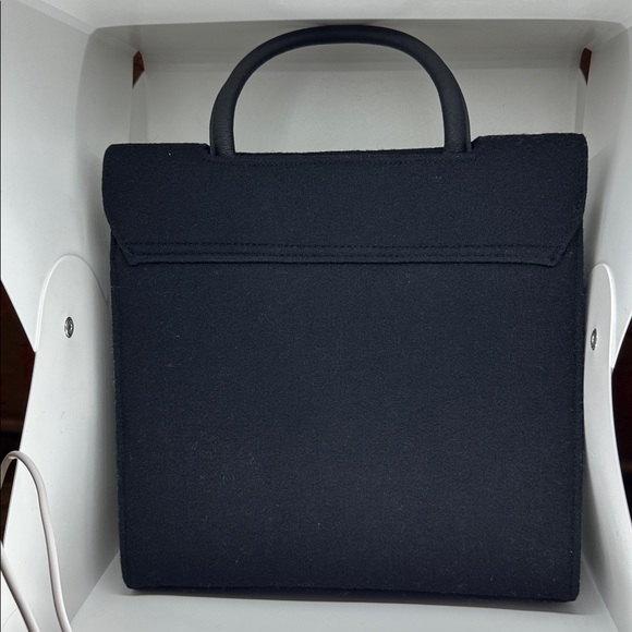 Lulu Guinness Monochrome Boutique Wool Handbag - Picture 5 of 10